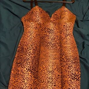 sexy leopard dress